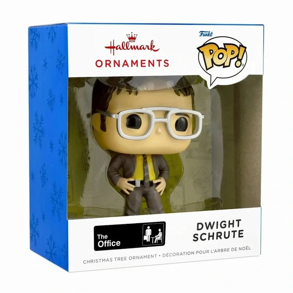 NEW Hallmark THE OFFICE - Dwight Schrute  - FUNKO POP! Fun Christmas Ornament - Picture 1 of 10